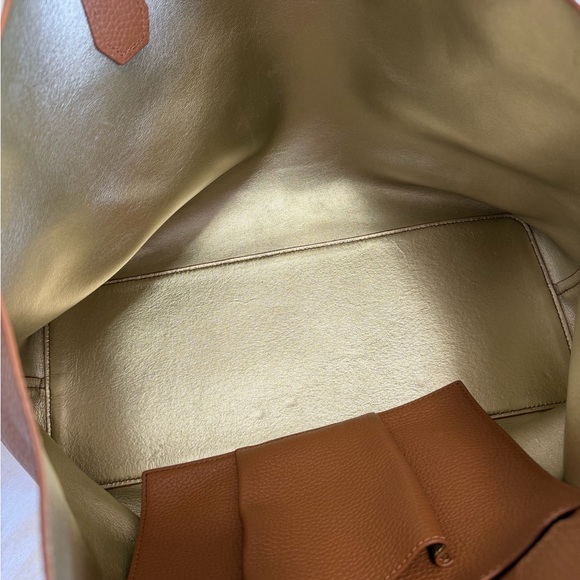 Tory Burch Tan Brown Leather Tote - Picture 4 of 12
